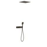Kit termostático ducha empotrado 3-vías B-SYSTEM negro bronce - 30725306KMB 1