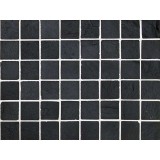 Malla Mosaico Piedra Natural MOS-012 NEGRO 5x5 - Tercocer 1