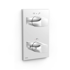 Termostático ducha empotrado 2-vías THERM-BOX cromo - 21125001 - Tres
