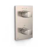 Termostático ducha empotrado 2-vías THERM-BOX acero - 21125001AC 1