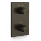 Termostático ducha empotrado 2-vías THERM-BOX negro bronce - 21125001KMB 1