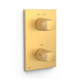 Termostático ducha empotrado 2-vías THERM-BOX oro mate - 21125001OM 1
