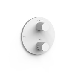 Termostático ducha empotrado 2-vías THERM-BOX blanco mate - 26225001BM 1