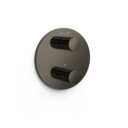 Termostático ducha empotrado 2-vías THERM-BOX negro metalizado - 26225001KM 1