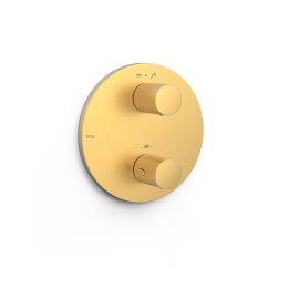 Termostático ducha empotrado 2-vías THERM-BOX oro mate - 26225001OM 1