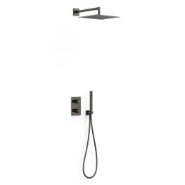 Kit termostático ducha empotrado 2-vías THERM-BOX negro metalizado - 21135004KM 1