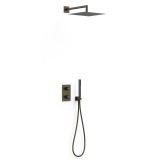 Kit termostático ducha empotrado 2-vías THERM-BOX negro bronce - 21135004KMB 1