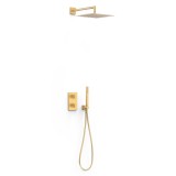 Kit termostático ducha empotrado 2-vías THERM-BOX oro mate - 21135004OM 1
