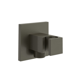 Soporte ducha cuadrado con toma HIDROTERAPIA grafito - 4798GR 1