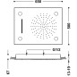 Rociador ducha a techo CROMOTERAPIA 500x650mm cromo - 29997201