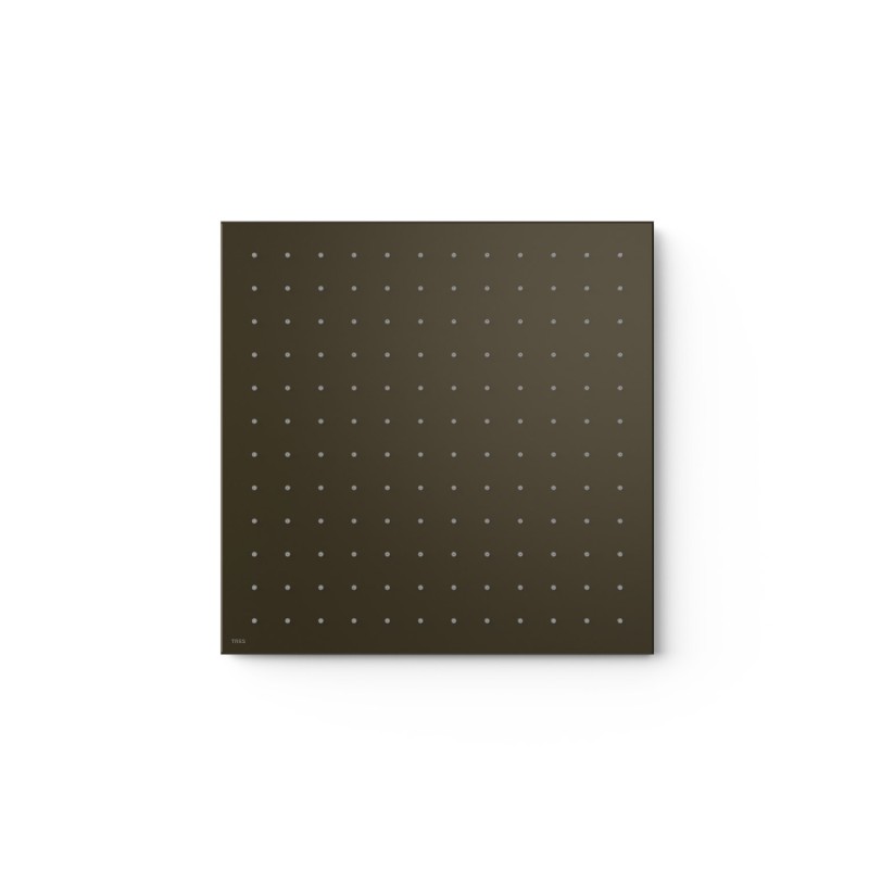Rociador ducha a techo TRES 405x405mm negro bronce - 13495101KMB