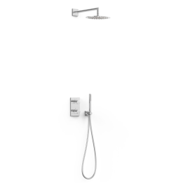 Kit termostático ducha empotrado 2-vías THERM-BOX cromo - 06225004 1