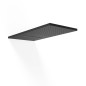 Rociador ducha a pared TRES 280x550mm negro mate - 29990301NM