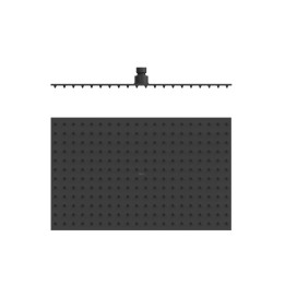 Rociador ducha TRES 400x250mm negro mate - 134315008NM 1