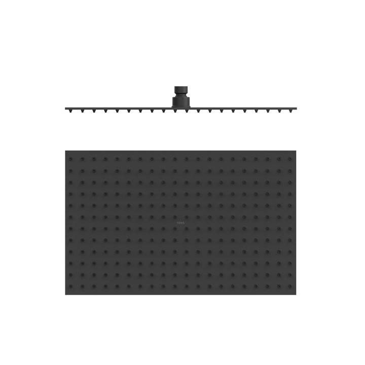 Rociador ducha TRES 400x250mm negro mate - 134315008NM 1