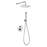 Kit monomando ducha empotrado 2-vías LINE cromo - GPD038 1