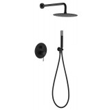 Kit monomando ducha empotrado 2-vías LINE negro mate - GPD038/NG 1