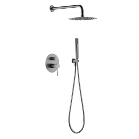 Kit monomando ducha empotrado 2-vías LINE niquel cepillado - GPD038/NQ - Imex