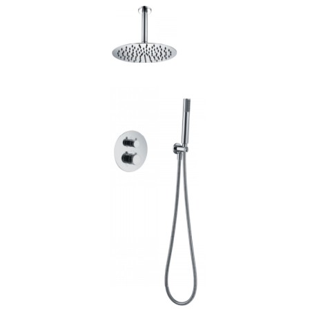 Kit termostático ducha empotrado 2-vías TOP cromo - GTQ038 - Imex