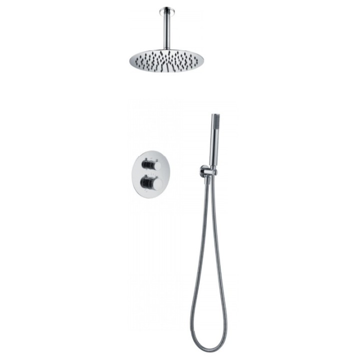 Kit termostático ducha empotrado 2-vías TOP cromo - GTQ038 1