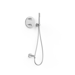 Kit termostático baño-ducha empotrado 2-vías THERM-BOX cromo - 28125006 1