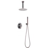 Kit termostático ducha empotrado 2-vías TOP gris mate/champagne - GTQ038/GC 1