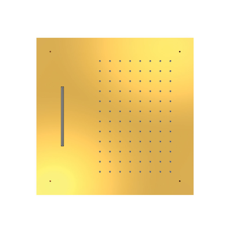 Rociador ducha a techo 500x500mm oro brillo - 29995501OR