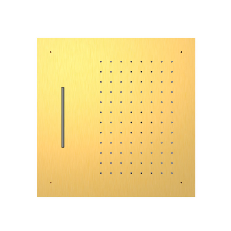 Rociador ducha a techo 500x500mm oro mate - 29995501OM
