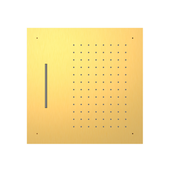 Rociador ducha a techo 500x500mm oro mate - 29995501OM 1