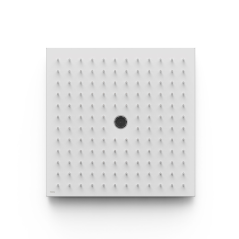 Rociador ducha a techo TRES 405x405mm blanco mate - 13495102BM - Tres