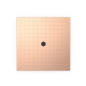 Rociador ducha a techo TRES 405x405mm oro rosa mate - 13495102OPM