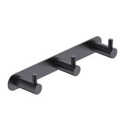 Percha triple ESSENTIAL negro mate - CAE001-02/NG 1