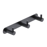 Percha triple ESSENTIAL negro mate - CAE001-02/NG 1