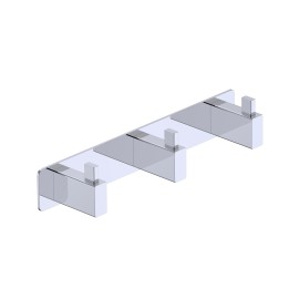 Perchero triple TECHNIC cromo - CAT002-02 1