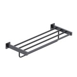 Toallero barra múltiple TECHNIC negro mate - CAT002-05/NG 1