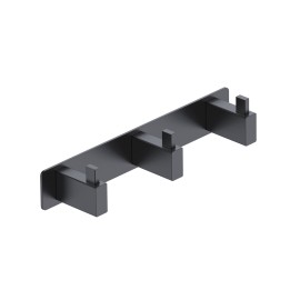 Perchero triple TECHNIC negro mate - CAT002-02/NG 1