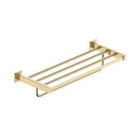 Toallero barra múltiple TECHNIC oro cepillado - CAT002-05/OC 1