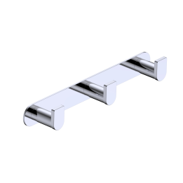Percha triple PRACTIC cromo - CAP003-02 1