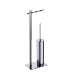 Portaescobillero suelo PRACTIC cromo - CAP003-07 1
