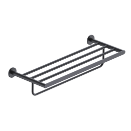 Toallero múltiple PRACTIC negro mate - CAP003-05/NG 1