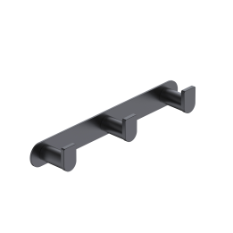 Percha triple PRACTIC negro mate - CAP003-02/NG 1