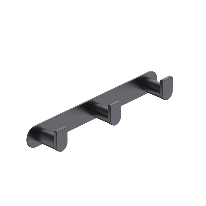 Percha triple PRACTIC negro mate - CAP003-02/NG 1