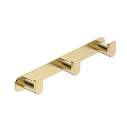 Percha triple PRACTIC oro cepillado - CAP003-02/OC 1