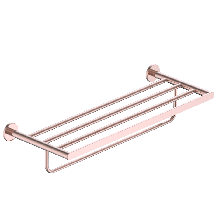 Toallero múltiple PRACTIC oro rosa cepillado - CAP003-05/ORC 1