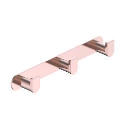 Percha triple PRACTIC oro rosa cepillado - CAP003-02/ORC 1