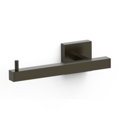 Portarrollo pared CUADRADO negro bronce - 10723606KMB 1