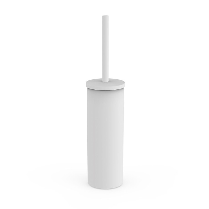 Escobillero de suelo REDONDO blanco mate - 16133602BM 1