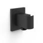 Soporte ducha con toma TRES negro mate - 20718221NM