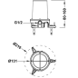 Base empotrada montaje grifo a suelo TRES - 26285350