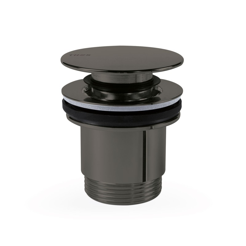 Válvula click 1.1/4" TRES SIMPLE RAPID negro metalizado - 24284001KM